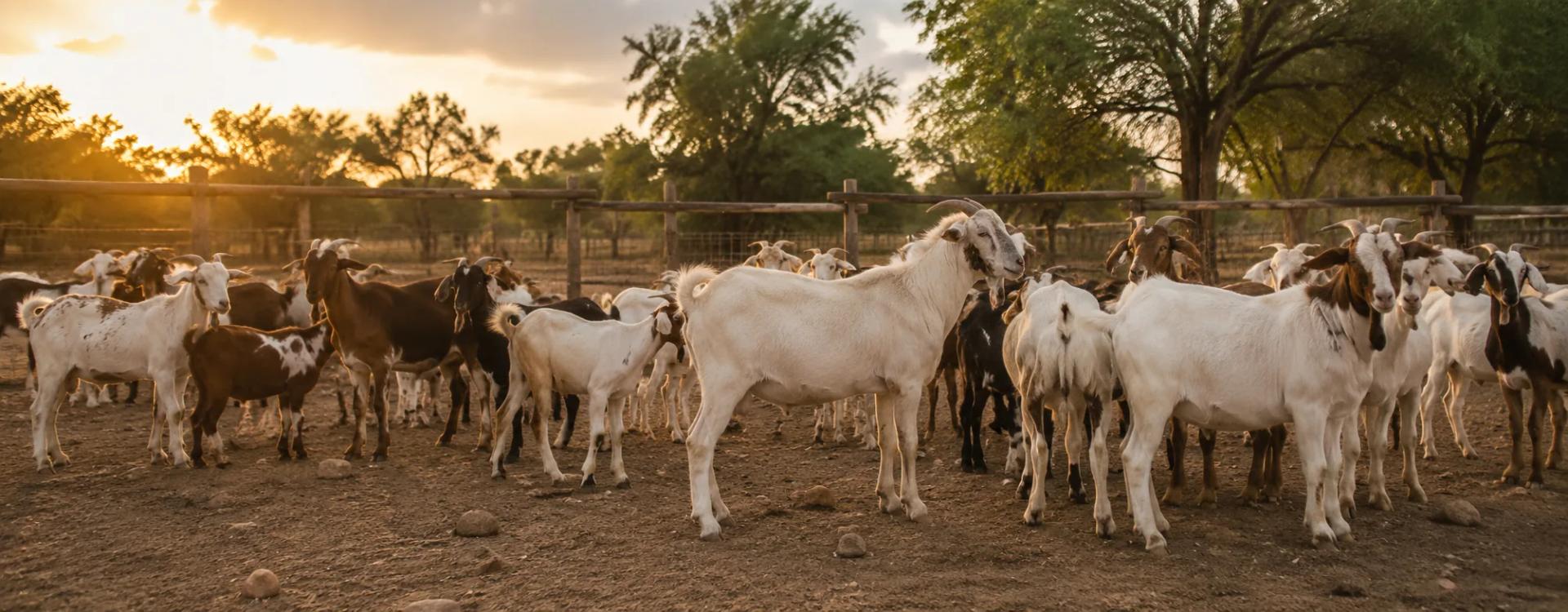 Goats at Nola Ranches, Kenya